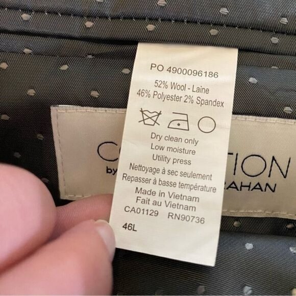 Collection by Michael Strahan Striped Blazer Gray 46L - Picture 3 of 3